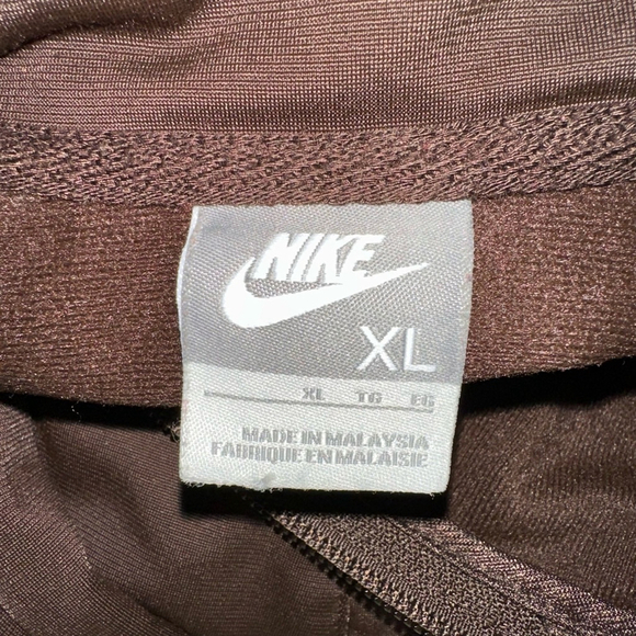 All Stitched Adult Nike Gray Tag Stars Brown Full-Zip Track Jacket XL Mens Gold - Picture 6 of 9